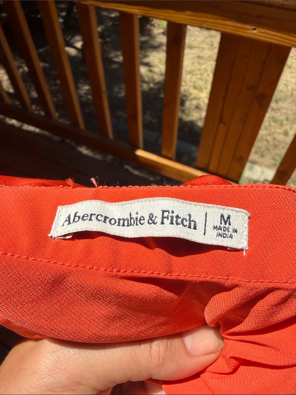 Abercrombie & Fitch Coral Orange Dress - Picture 3 of 7